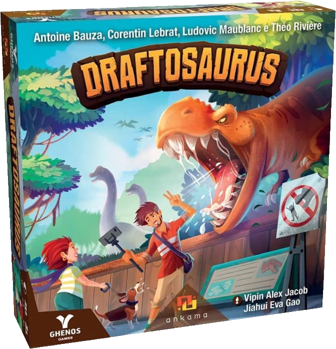 La scatola di Draftosaurus, edizione Ghenos Games